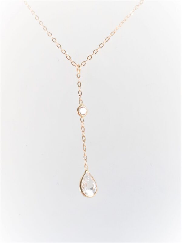 Collier in Gelbgold mit Zirkonia – Bild 2