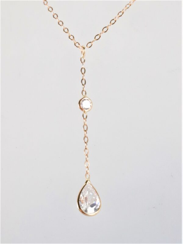 Collier in Gelbgold mit Zirkonia