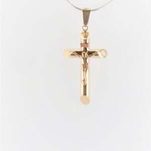 Kreuz in Gelbgold mit dem Jesuskörper ( OHNE  KETTE )
