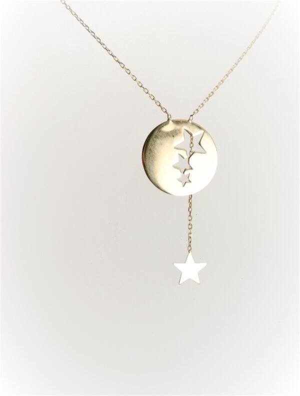 Collier  mit Sternenanhänger in Gelbgold