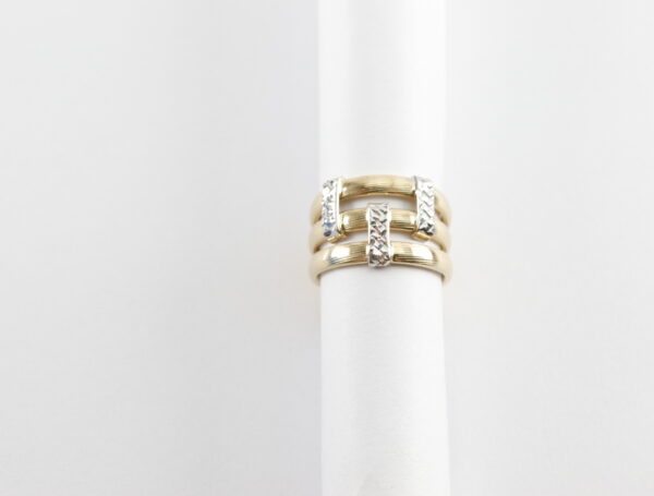 Ring  Gelbgold und Weißgold – Bild 4