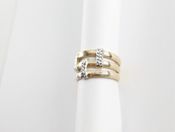 Ring  Gelbgold und Weißgold – Bild 5