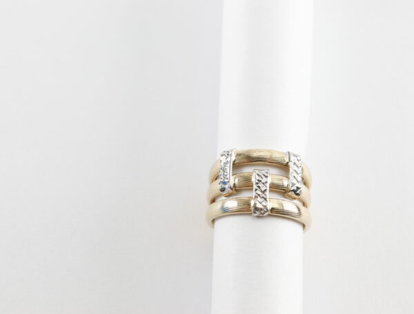 Ring  Gelbgold und Weißgold – Bild 6