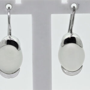 Ohrhänger Sterlingsilber rhodiniert mit Mondstein