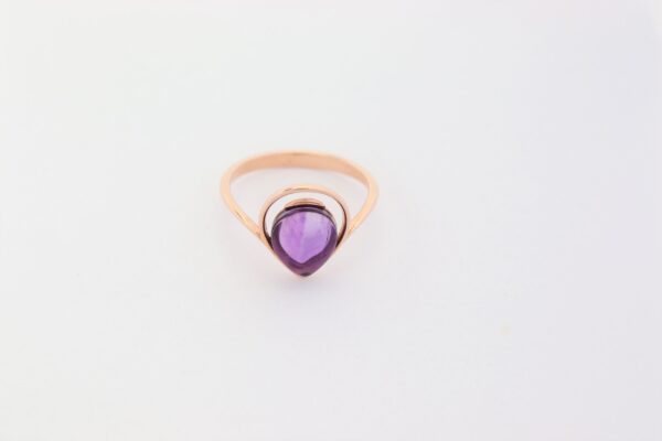 Ring Sterlingsilber vergoldet mit Amethyst