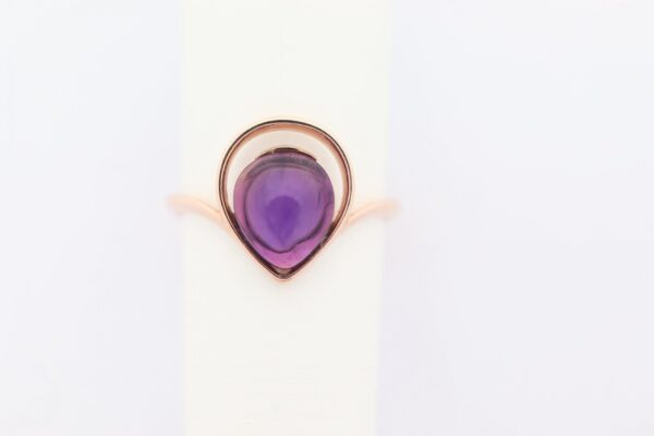 Ring Sterlingsilber vergoldet mit Amethyst – Bild 3