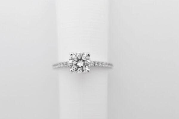 feiner Ring aus Sterlingsilber rhodiniert mit Zirkonia – Bild 6