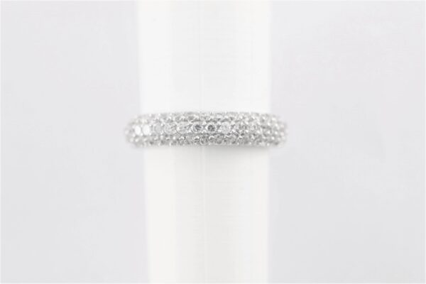 schicker Ring in Sterlingsilber rhodiniert mit Zirkonia – Bild 2