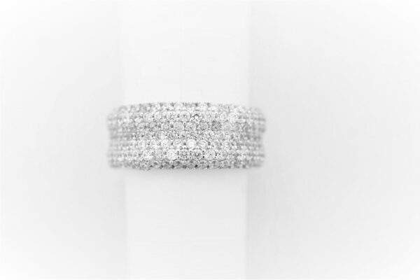 stabiler Ring in Sterlingsilber rhodiniert mit Zirkon – Bild 6