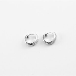 Creolen in Sterlingsilber mit Zirkonia