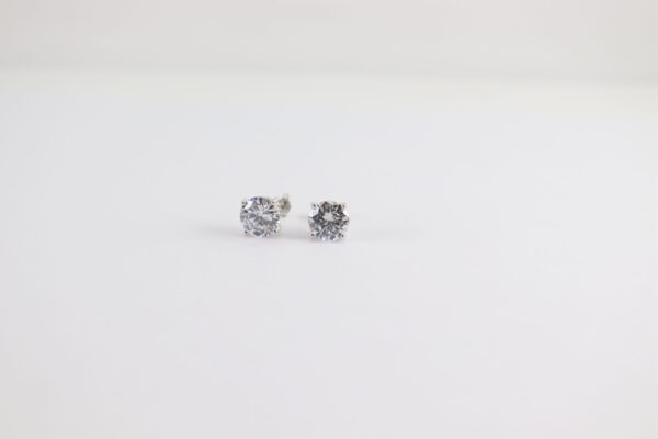 Ohrstecker in Sterlingsilber rhodiniert