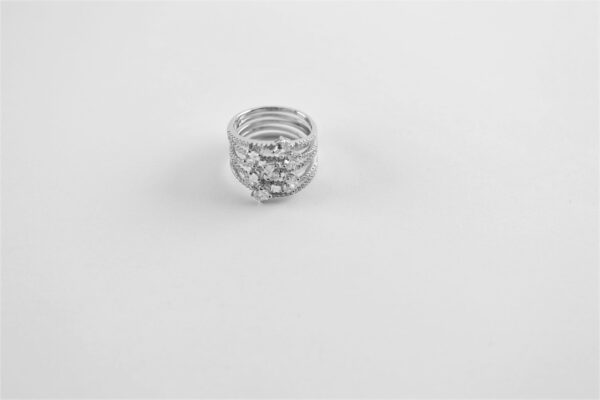wunderschöner Ring in Sterlingsilber rhodiniert mit Zirkonia – Bild 4