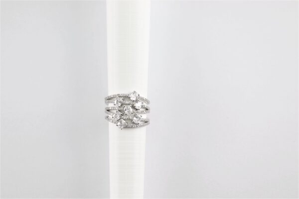 wunderschöner Ring in Sterlingsilber rhodiniert mit Zirkonia – Bild 5