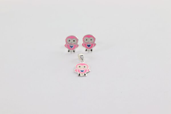 Kinderschmuck rosa Küken als Set