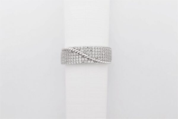 Ring in Sterlingsilber rhodiniert mit Zirkonia – Bild 5