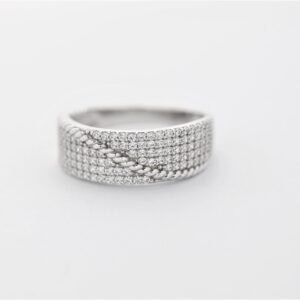 Ring in Sterlingsilber rhodiniert mit Zirkonia