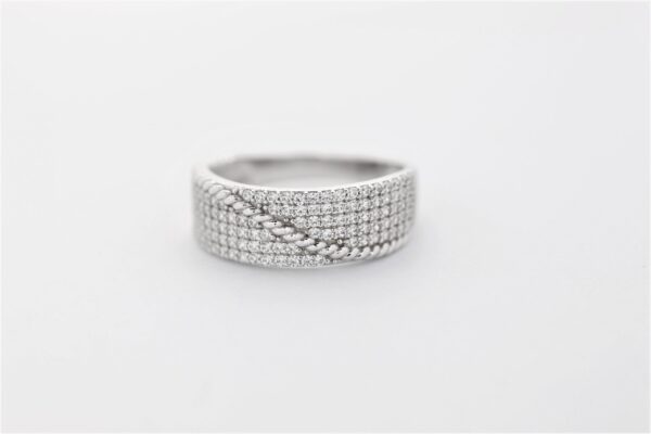 Ring in Sterlingsilber rhodiniert mit Zirkonia