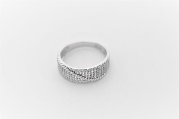Ring in Sterlingsilber rhodiniert mit Zirkonia – Bild 3