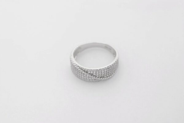 Ring in Sterlingsilber rhodiniert mit Zirkonia – Bild 2