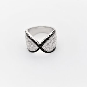 Ring 925 Sterlingsilber rhodiniert mit Zirkonia