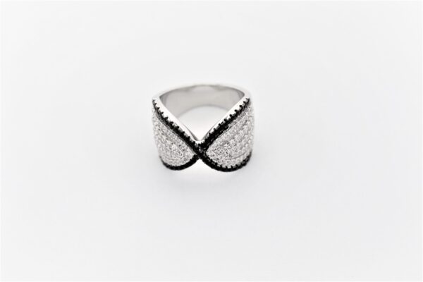 Ring 925 Sterlingsilber rhodiniert mit Zirkonia