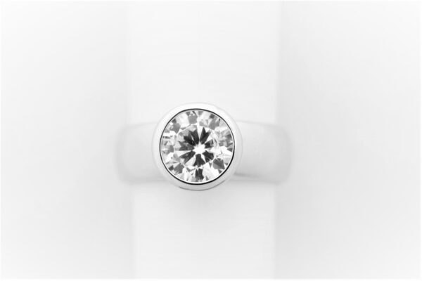 Damenring Sterlingsilber rhodiniert mit Zirkonia – Bild 4