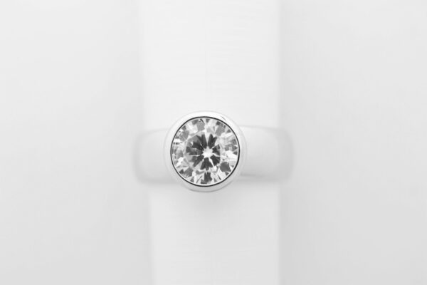 Damenring Sterlingsilber rhodiniert mit Zirkonia – Bild 5