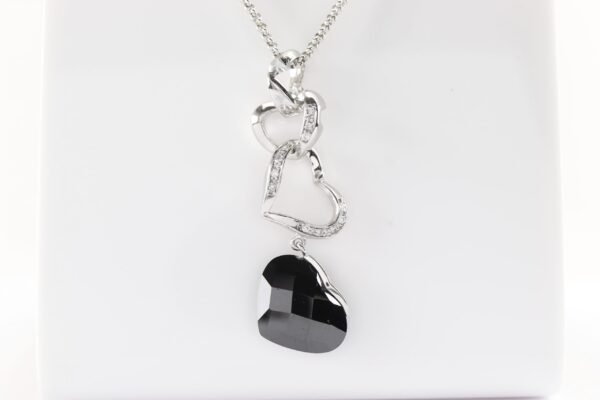 Collier  in Sterlingsilber rhodiniert  mit Zirkonia – Bild 2