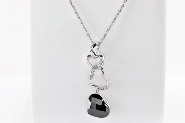 Collier  in Sterlingsilber rhodiniert  mit Zirkonia – Bild 5