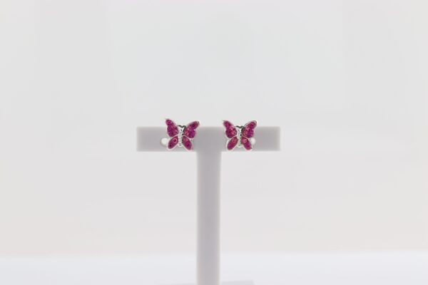 Kinder - Ohrstecker kleiner Schmetterling – Bild 2