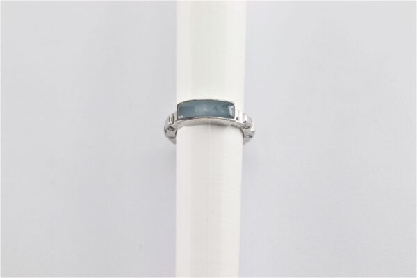 Ring in Sterlingsilber rhodiniert  mit Calcedon – Bild 2