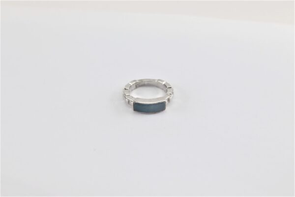 Ring in Sterlingsilber rhodiniert  mit Calcedon – Bild 4