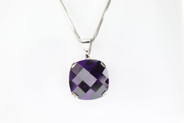 Anhänger in Sterlingsilber rhodiniert mit Kette – Bild 2