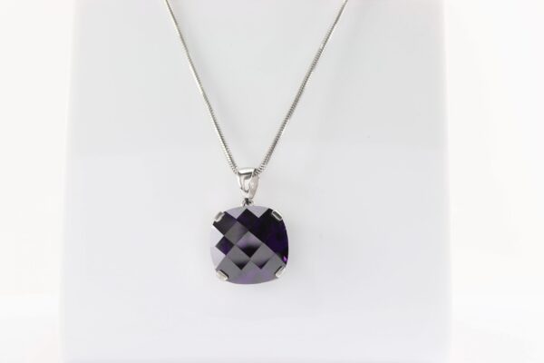 Anhänger in Sterlingsilber rhodiniert mit Kette