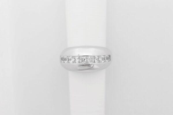 sehr feiner Ring in Sterlingsilber rhodiniert mit Zirkonia – Bild 3