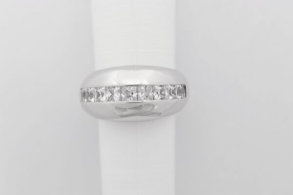 sehr feiner Ring in Sterlingsilber rhodiniert mit Zirkonia – Bild 4