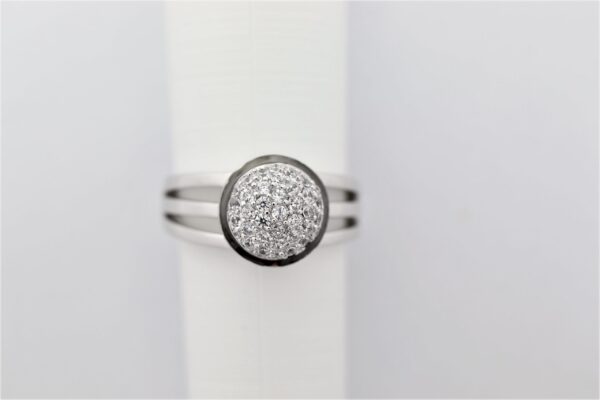 feiner Ring in Sterlingsilber mit Zirkonia – Bild 2