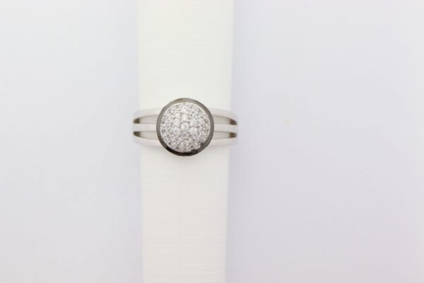 feiner Ring in Sterlingsilber mit Zirkonia – Bild 4