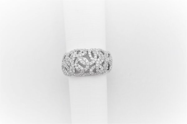 sehr schöner Ring in Sterlingsilber rhodiniert mit Zirkonia – Bild 2