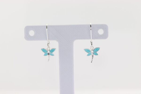 Ohrhänger Libelle  in Sterlingsilber  rhodiniert