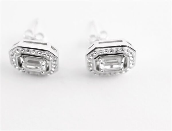 Ohrstecker Sterlingsilber rhodiniert – Bild 2