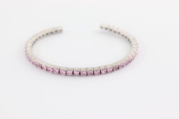 Armreif  Sterlingsilber rhodiniert mit Zirkonia – Bild 2