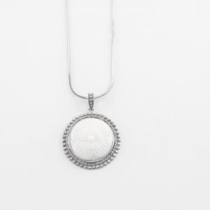 Gemme in Sterlingsilber  rhodiniert  ( OHNE  KETTE  )