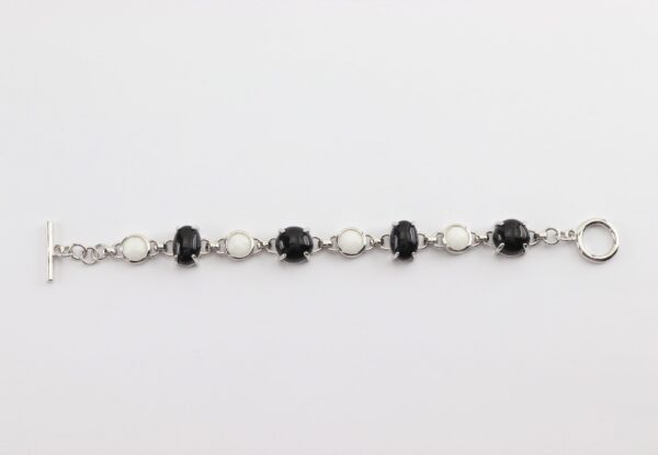 sehr feines Armband in Sterlingsilber  rhodiniert