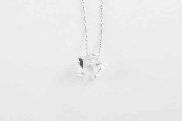 feines Collier in Sterlingsilber mit Bergkristall – Bild 4