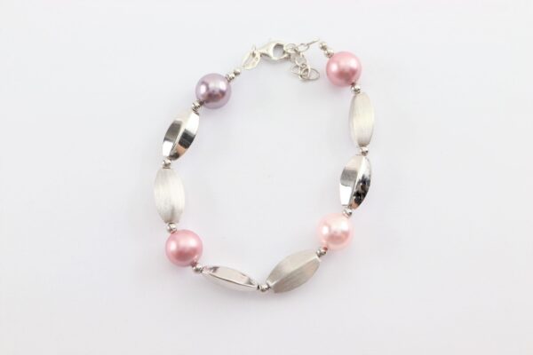 Armband mit Süßwasserperlen in Sterlingsilber – Bild 2