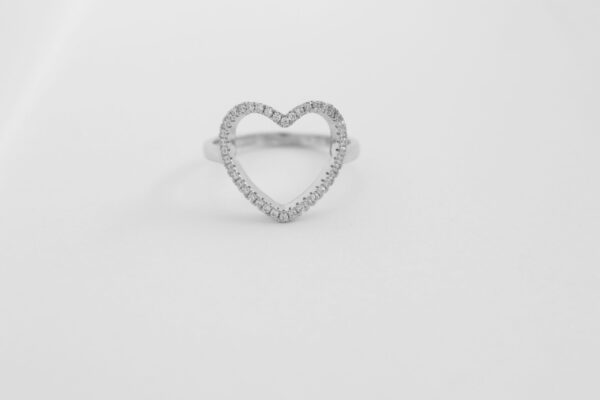Ring in Sterlingsilber rhodiniert
