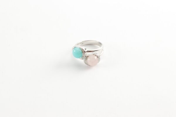 feiner Ring in Sterlingsilber rhodiniert – Bild 4