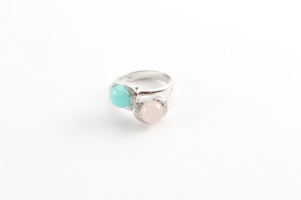 feiner Ring in Sterlingsilber rhodiniert – Bild 5