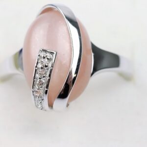 Ring  in Sterlingsilber mit Katzenauge